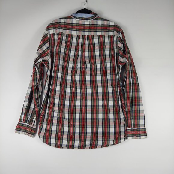 Tommy Hilfiger Plaid 80's 2 Ply Shirt large - Picture 8 of 10